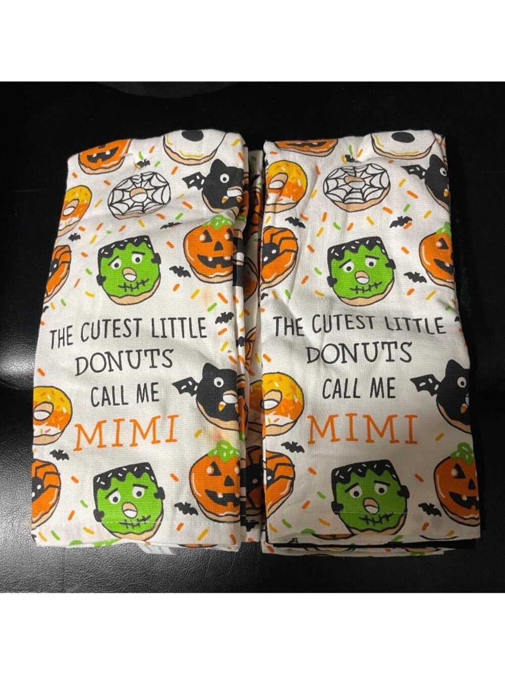 Halloween Kitchen Towels 6-Pack The Cutest Little Donuts Call Me Mimi